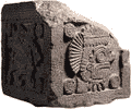 Представление эр, известных под названием Науи Эекатль (4 Ветер) и Науи Киауитль (4 Дождь), на Камне Солнц. Национальный антропологический музей. ||| 100Kb