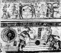 Полихромная ваза со сценой ритуальной игры в мяч, культура майя, I тыс. н. э. ||| 124Kb