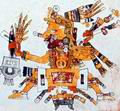 Ометеотль, бог двойственности у науа, считался самым первым, двуполым творцом, кто соединил мужские и женские начала. На странице 61v Кодекса Борджиа Ометеотль изображён воином, одетым в юбку и другие женские предметы одежды, в позе, символизирующей роды, и рожающим ребёнка, символически изображённым нефритовым шариком. ||| 89 Kb