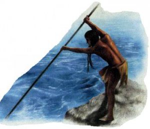 Индейцы Тихоокеанского побе¬режья, например племена нутка и макахи, были рыбо¬ловами. Они добывали ры¬бу в море, реках и озе¬рах, охотились на тюленей и даже на китов.