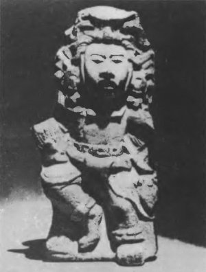 Глиняная статуэтка бега маиса (область Альта-Верапас, Гватемала, VII-IX вв.)