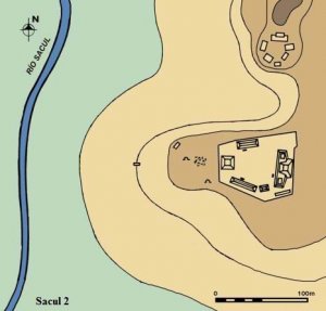 Рис. 39. Монументальный центр Сакуля-2 (по Laporte, Mejia, 2006).