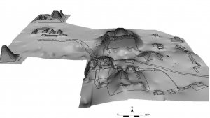 Рис. 87. 3D-реконструкция монументального центра Холмуля (по Estrada-Belli, 2001).